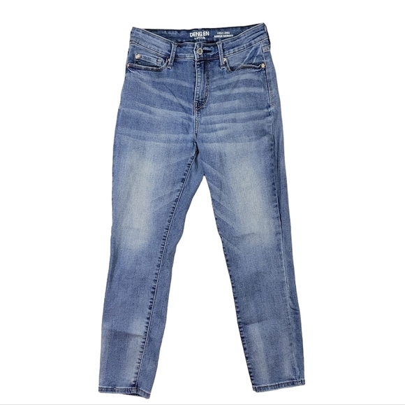 Denizen Levi's  Womens Ankle Skinny High Rise Med Wash Blue Jeans Size 2 - Picture 1 of 12